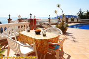 terrace with ocean view