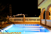 pool at night