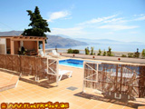 Views to sea and pool